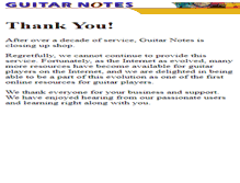 Tablet Screenshot of guitarnotes.com